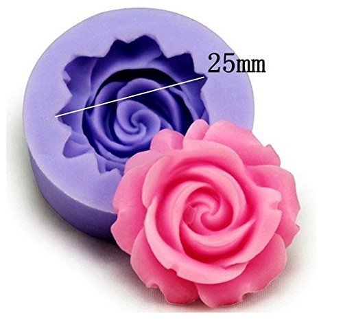 HUAL Great Rose Modeling Fondant Cake Baking Mold (01)