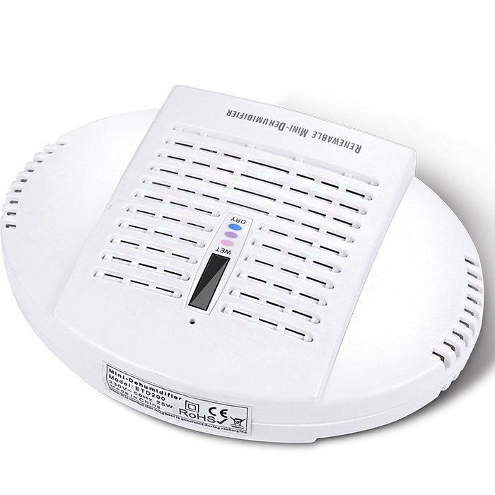 Homeleader 25W Renewable, Rechargeable Wireless Mini Dehumidifier,Suited for Wardrobe, Drawers, Car, Office, Kitchen...