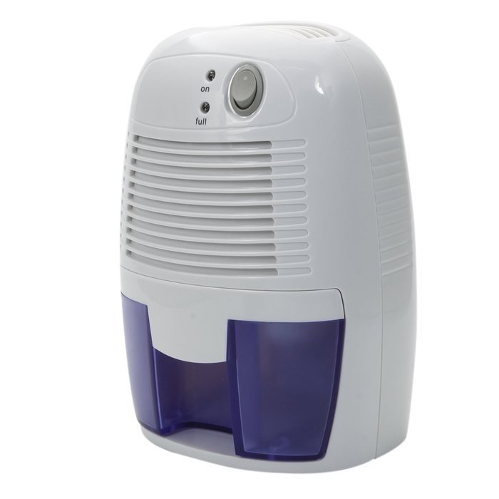 Mini Thermo-Electric Dehumidifier White for Smaller Office Room, Basement