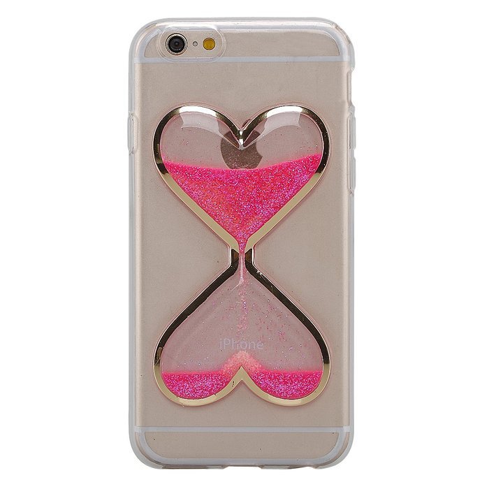 iPhone 7 Case,Phezen Bling Glitter Soft Gel Clear TPU Case for iPhone 7 ,Glow in the Dark Luminous Heart Flowing... N16