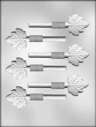 CK Products 1-5/8-Inch Maple Leaf Sucker Chocolate Mold