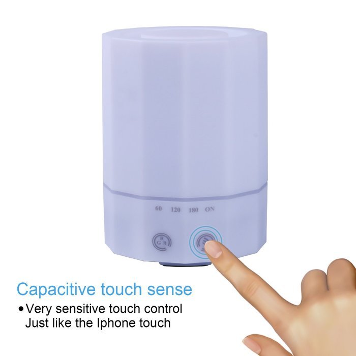 Essential Oil Diffuser,WOWGO 200ml Cool Mist Aroma Humidifier with Color LED Lights ,Touch Sensitive Switch with... N6