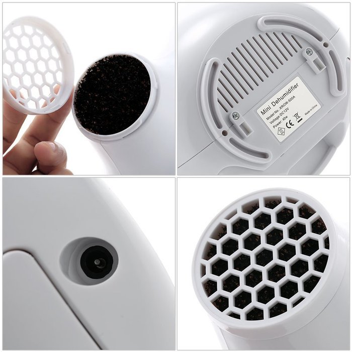 Anself XRow-500A Mini Semiconductor Dehumidifier Air Dryer Air Purification with 900ml Dehumidification Capacity... N6