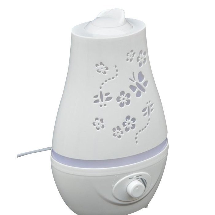 Happy Hours - Ultrasonic Aroma Double Nozzle Humidifier 7 Color LED Lights Changing / Cool Mist Humidifier with... N14