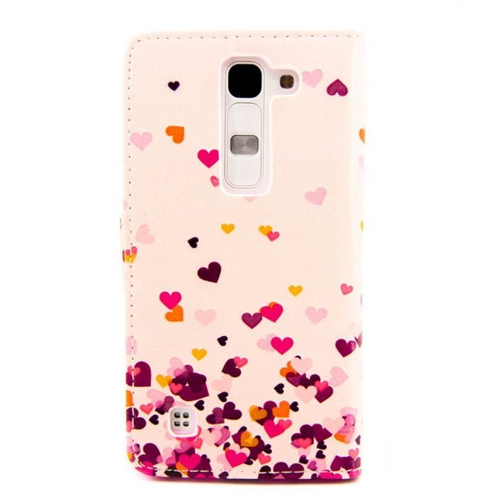 LG Leon/LG Tribute 2 LS665 Case-Yaheeda Pu Leather Wallet Flip Open Pocket ID Card Holder Slots Case Pouch Cover... N24