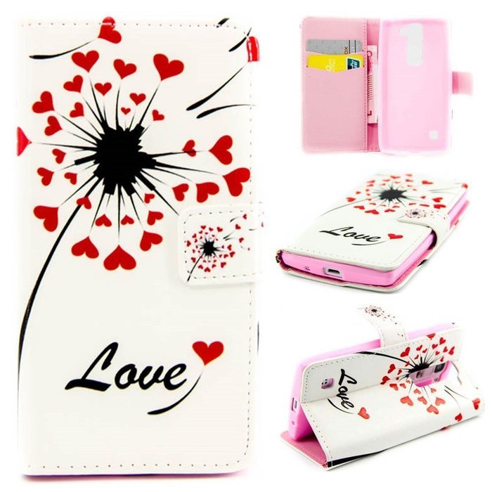 LG Leon/LG Tribute 2 LS665 Case-Yaheeda Pu Leather Wallet Flip Open Pocket ID Card Holder Slots Case Pouch Cover... N26