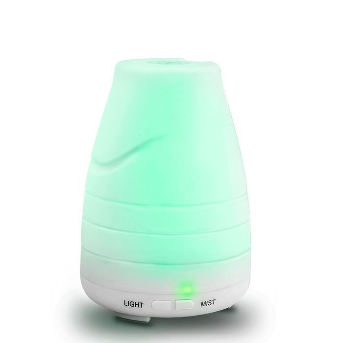 Global-store Essential Oil Diffuser Humidifier 100ml Aroma Ultrasonic Diffuser Cool Mist Humidifier for Home,... N7