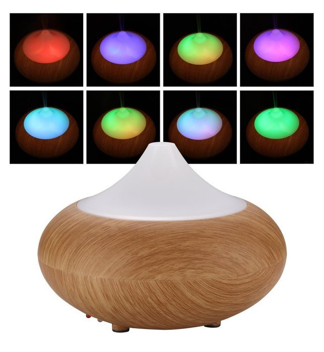 Mini Ultrasonic Humidifiers Aromatherapy Essential Oil Diffuser (100ml, light wood grain) N9