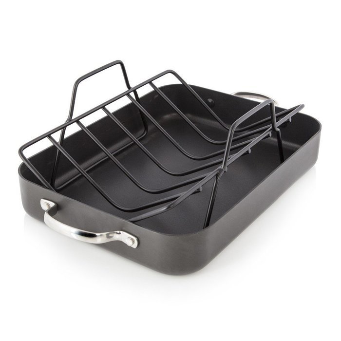 Thomas Hard Anodised Non stick Roasting Pan with Rack