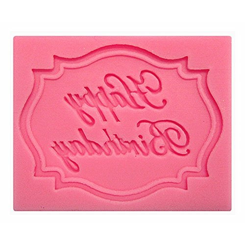 Genenic Lace Chocolate Fondant Mold Mould Cake Decorating Happy Birthday
