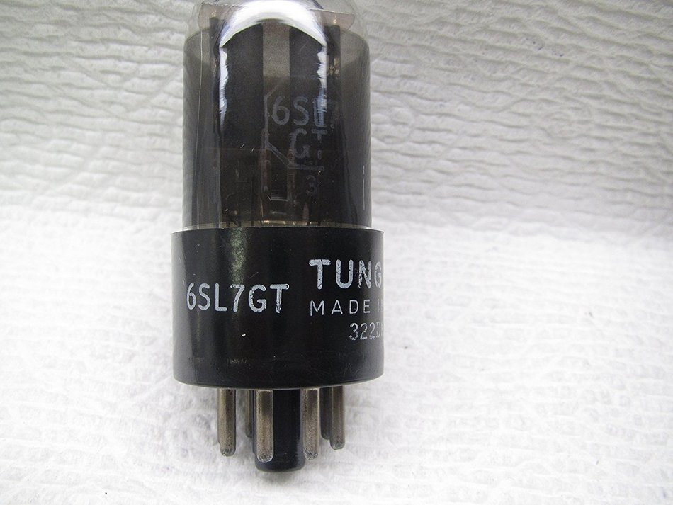 ONE ,,TUNGSOL 6SL7 GT VERY LOW NOISE NOS Well-Balanced in Gm & Ip