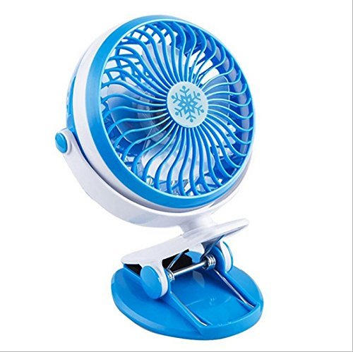 LYWOO Portable Battery Operated Rechargeable Clip on USB Desk Fan with 360 Degree Adjust Large Airflow and Ultra... N8
