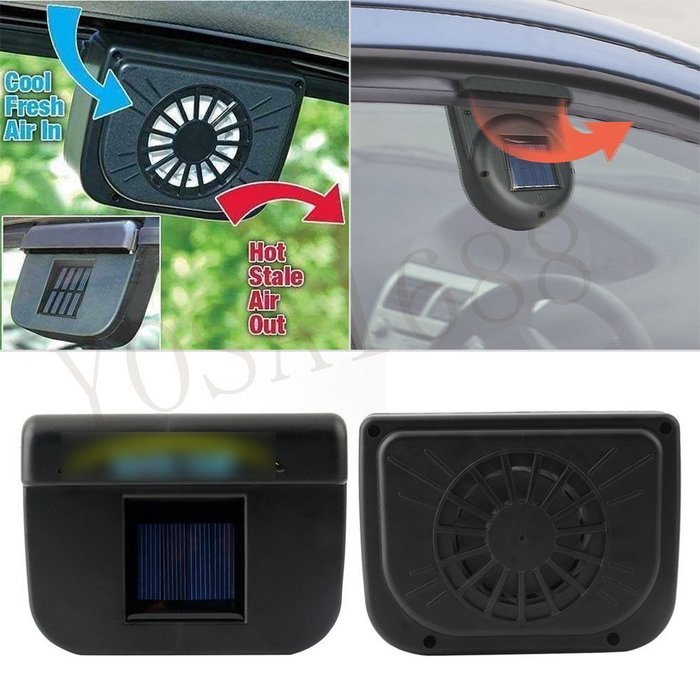 YOSA car ventilation fan Solar Sun Power Car Window Fan High quality Auto Ventilator Cooler N3