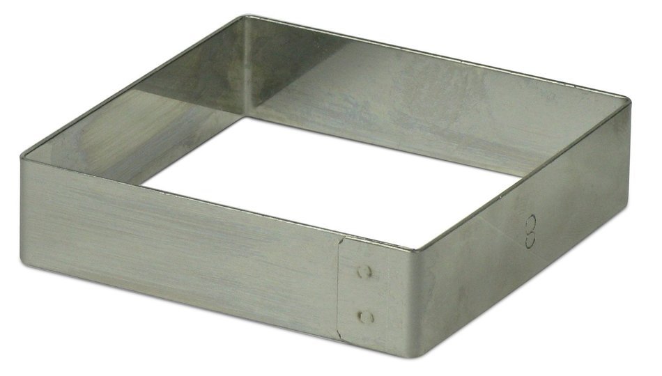 DeBuyer Square Ring Mold 12cm (4.75 inch x 3/4 inch)
