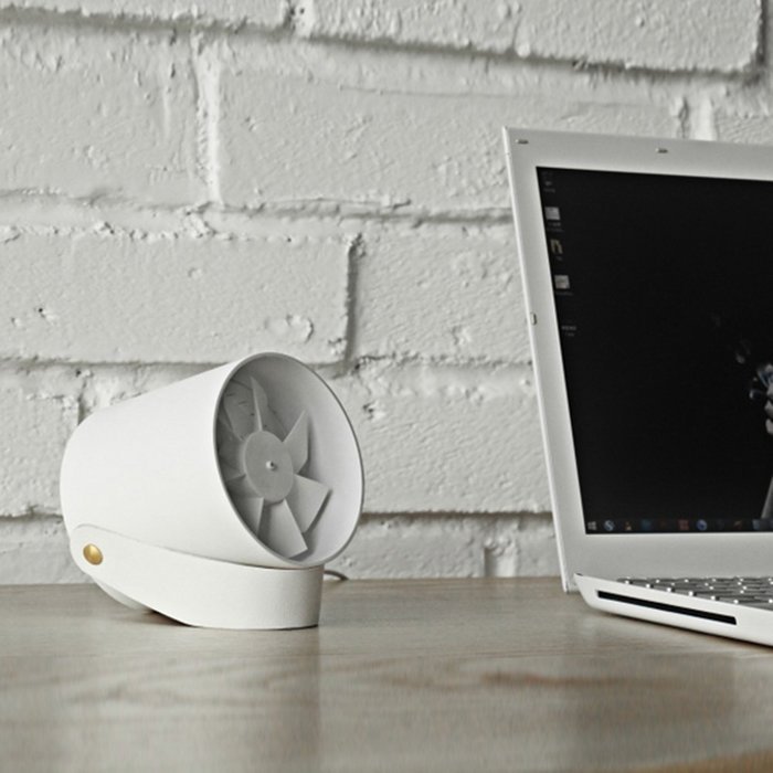 Iwonderful Mini USB Metal Table Fan, Personal Dural-tuorbo Desktop Fan with 2 Speed N9