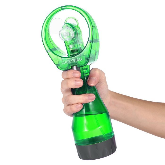 Misting fans, LUCKYBIRD Handheld Mini Spray Fan (Green) N3