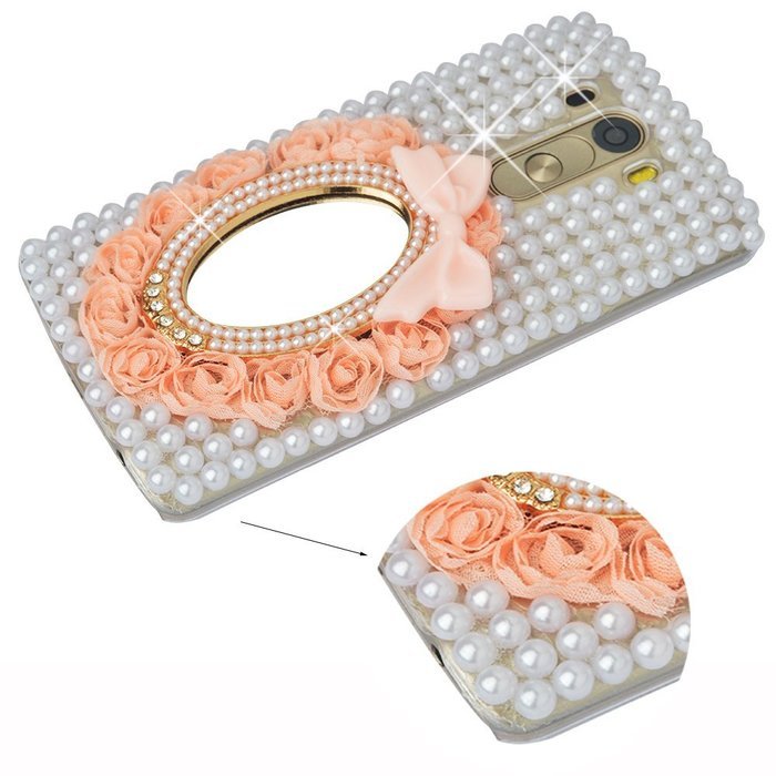 LG G5 Case, LG G5 Bling Case-Spritech(TM) 3D Handmade Colorful Diamond Bling with Butterfly Flower Decoration... N41