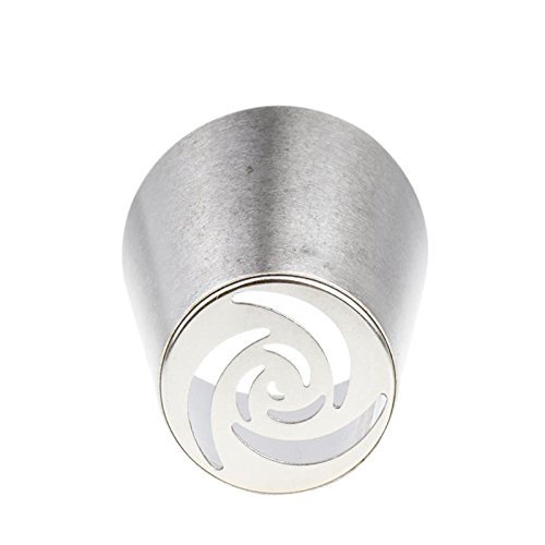 Cake Decorating Piping Tips 15 Pcs Stainless Steel Russian Tulip Icing Piping Kit Nozzles Cake Decoration Tips... N3