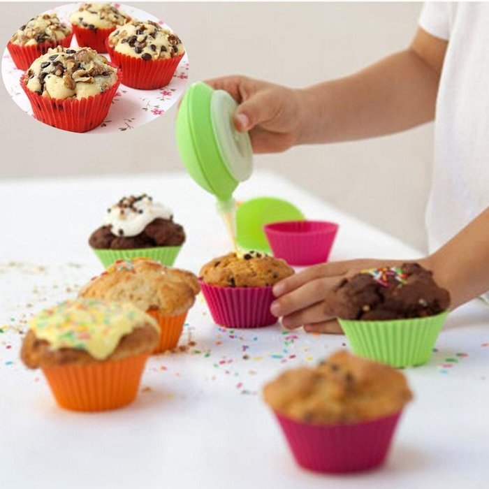 Silicone Soft Round Cake Muffin Chocolate Cupcake Liner Baking Cup Mold