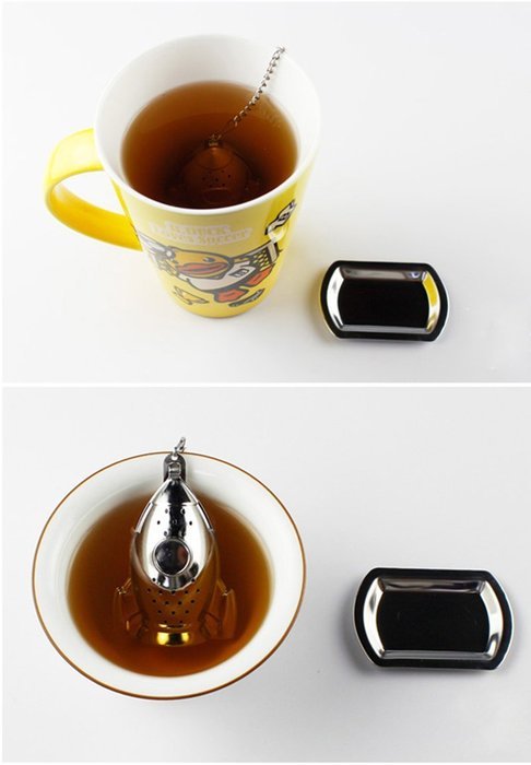 Huayoung Creative & Cute Design Tea Infusers Tea Makers Stainless Steel Tea Filters (Rocket)