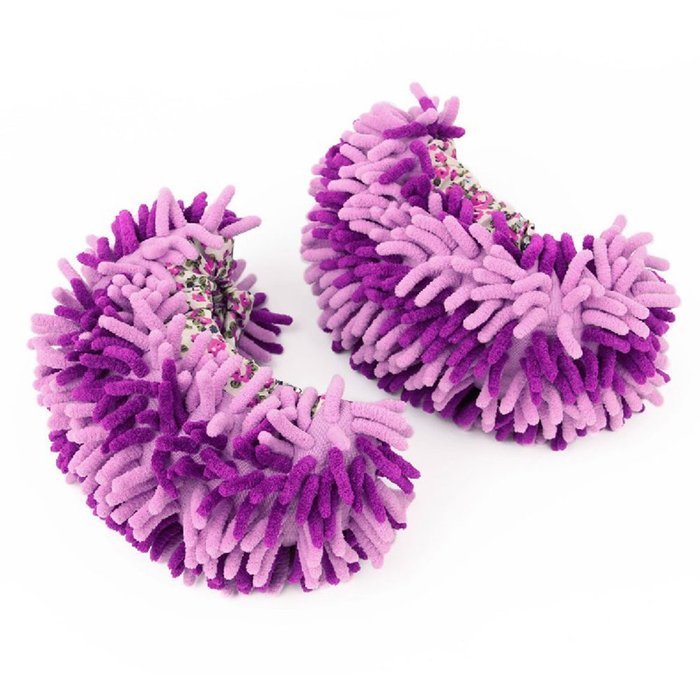 Spritech(TM) New Creative Multifunctional Microfiber House Floor Cleaning Mop Slippers Shoes Cover Pink N7