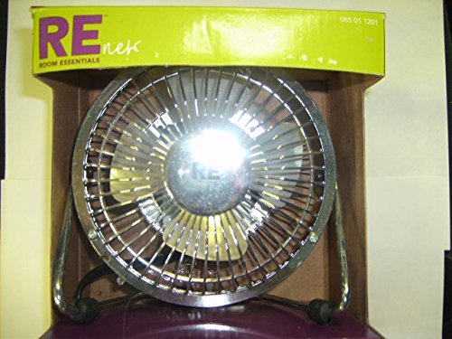 RE 4" Personal Desktop Electric Fan in Silver