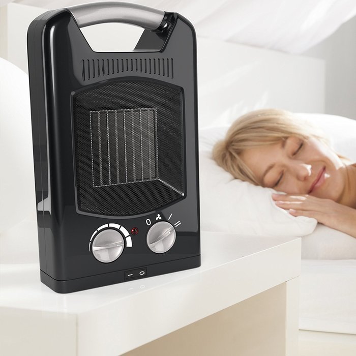 Royal Ceramic Heater [1500W] - 3 Adjustable Settings With Oscillation - Portable Electric Space Heater Fan, Maximum... N7