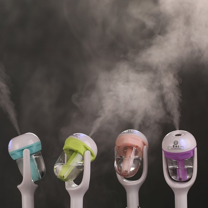 I-SUPERSIM&reg; Car Diffuser Humidifier, Car Charger Port Mini Travel Portable Cool Mist Ultrasonic Humidifier with... N4