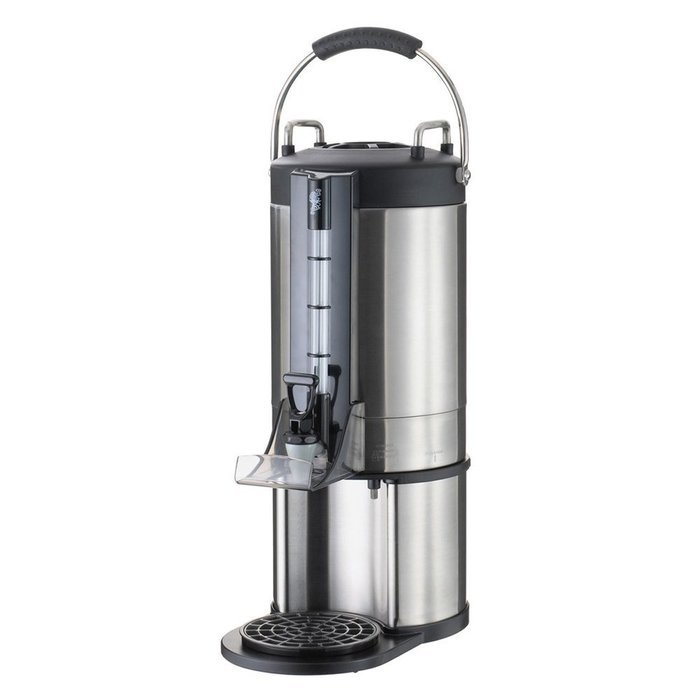 Service Ideas GIU15G Thermal Container, Large Capacity Satellite Dispenser, 1.5 Gallon (192 oz.), Brushed Stainless...
