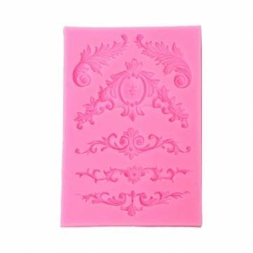 UR Bakeware Silicone Sculpted Flower Lace Mould Candy Jello 3D Cake Mold N2