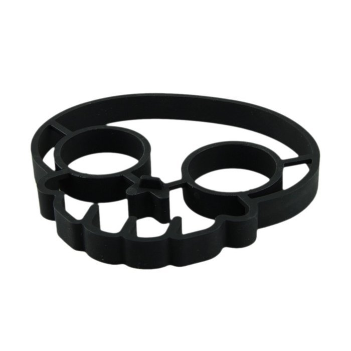 Outtop Silicone Egg Mold Ring [Black Skull] Shaper Egg Ring Cooking Tool
