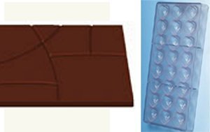 Fat Daddio's Bar Breakaway Bar Chocolate and Candy Mold Tray