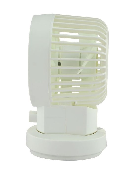 Welltop USB Mini Fan 2 Speed Modes Dual Blades Mini Desk Fan Oscillating Table Fan USB Fan Adjustable Small Personal... N5