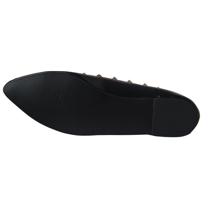 Yaheeda Fashion Flat Wild Rivet Shallow Mouth Women's shoes with pointed N13
