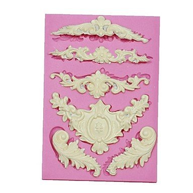Sher Silicone Cake Border Mold European Lace Silicone Mold For Cupcake Decorating Chocolate Arts & Crafts Kitchen...