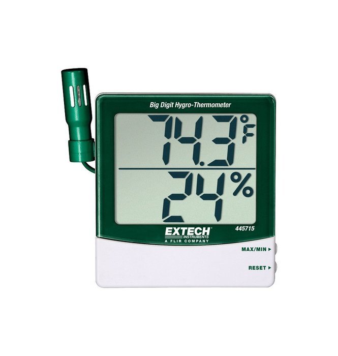 Extech 445703 Big Digit Hygro-Thermometer with Min/Max N2 free image ...