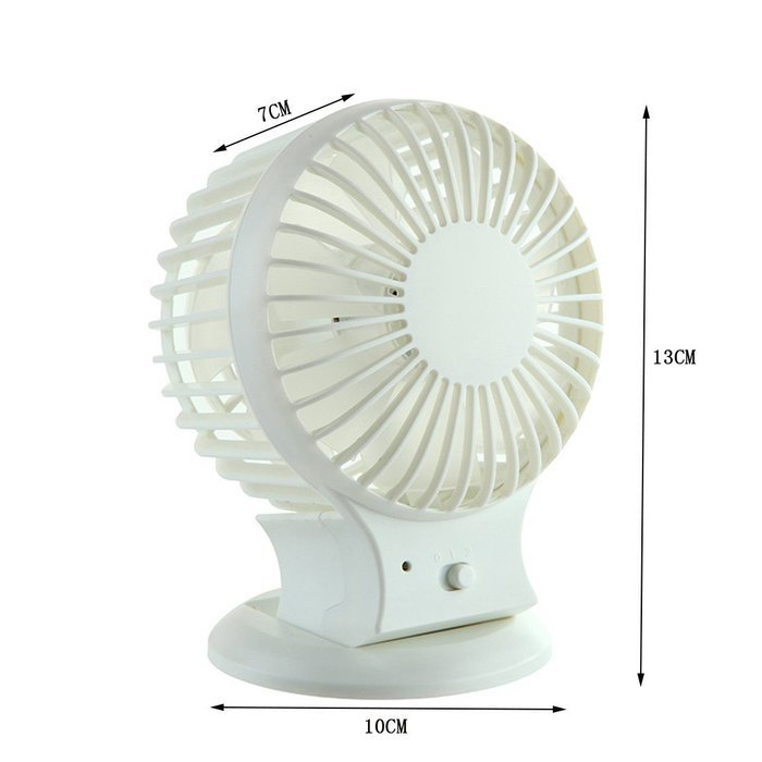 ONEONEY Portable Rechargeable Electric Personal Fans USB Powered 2-modes Speed Adjustable Double Blades Mini Desktop... N17