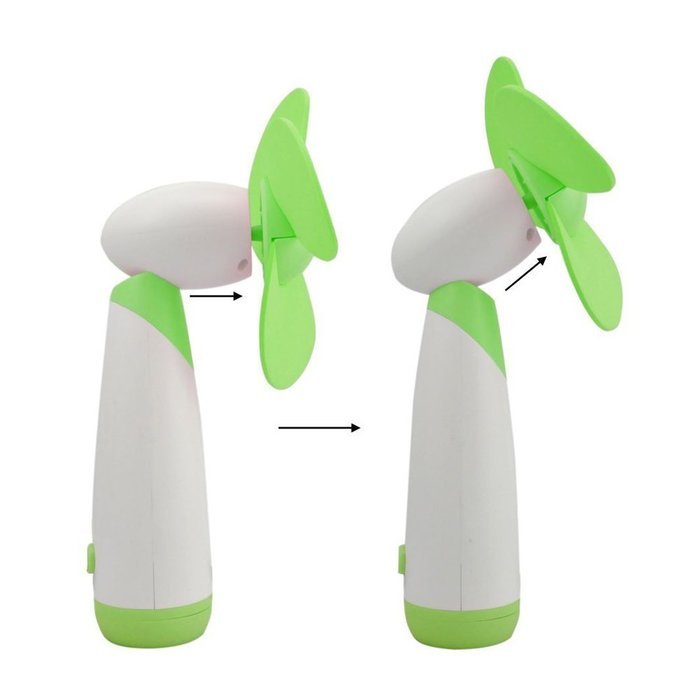 NAMEO Mini Handheld Fan with 3 Soft Foam Blades, Portable Battery Operated Travel Cooling Fan with Power On/Off... N7