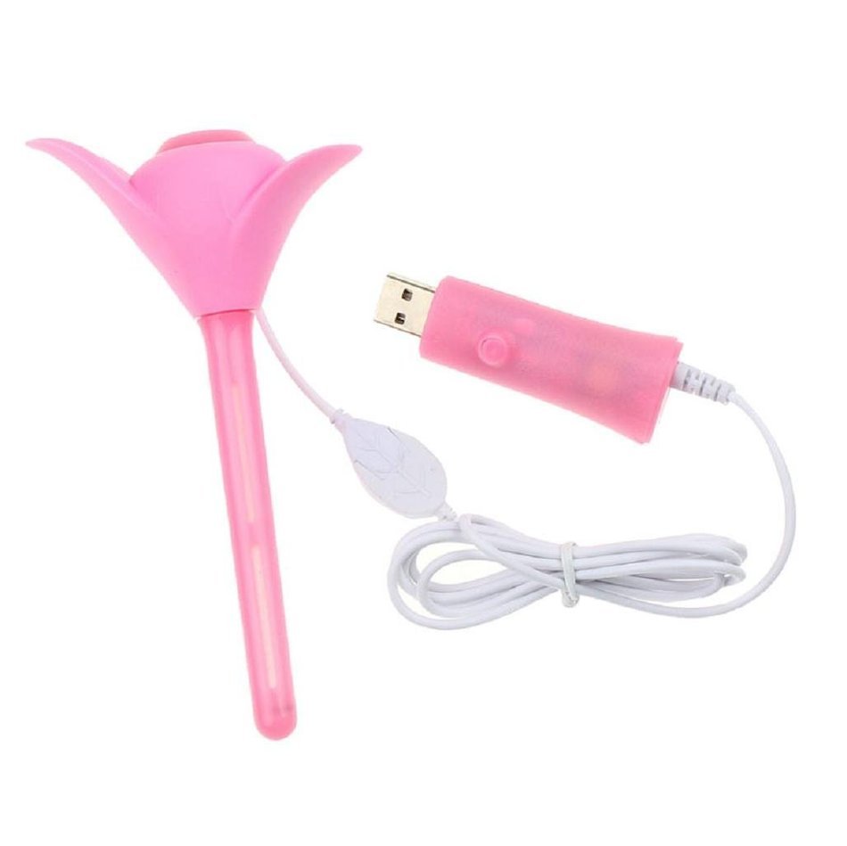 Leewa USB Mini Clover Portable Cool Mist Aroma Humidifier for Office , Home (Pink) N2