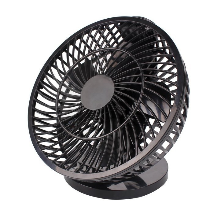 Akaigu 7-inch Desk Fan with Gliding Design USB Power Black