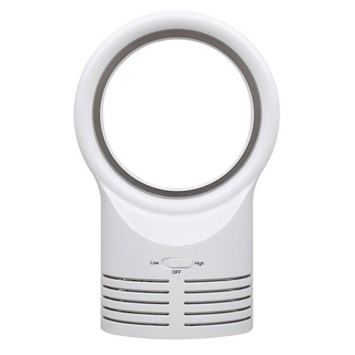 Xman&reg;[Children Safety] Professional Bladeless Fan XMAN Mute Bladeless Stand Fan 10 Inches With No Blade Creative... N3