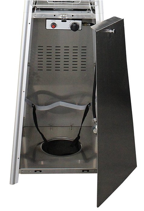 HomComfort HCPHSSQ Stainless Steel Square Pyramid Patio Heater N2