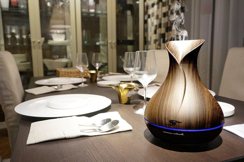Aroma Essential Oil Diffuser, Simway 400ml Ultrasonic Cool Mist Aroma Humidifier with Waterless Auto Shut-off,... N3