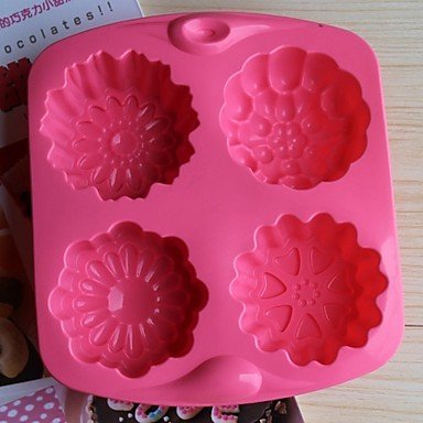 Y&XL&H Bakeware Silicone Flowers Baking Molds for Chocolate Cake Jelly (Random Colors) N2