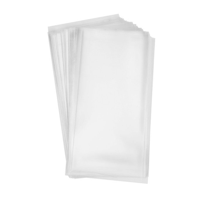 200 Clear Treat Bags 6x9 with 4" Twist Ties 6 Mix Colors - Thick OPP Plastic Bags for Wedding Cookie Birthday... N2