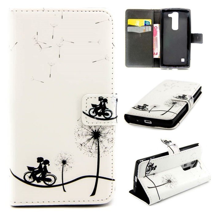 LG Leon/LG Tribute 2 LS665 Case-Yaheeda Pu Leather Wallet Flip Open Pocket ID Card Holder Slots Case Pouch Cover... N31