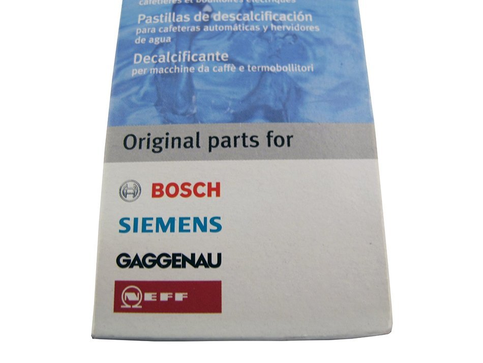 Bosch Original Tassimo Descaling Tablets (1 Box Of 6 Tablets) C/W N3
