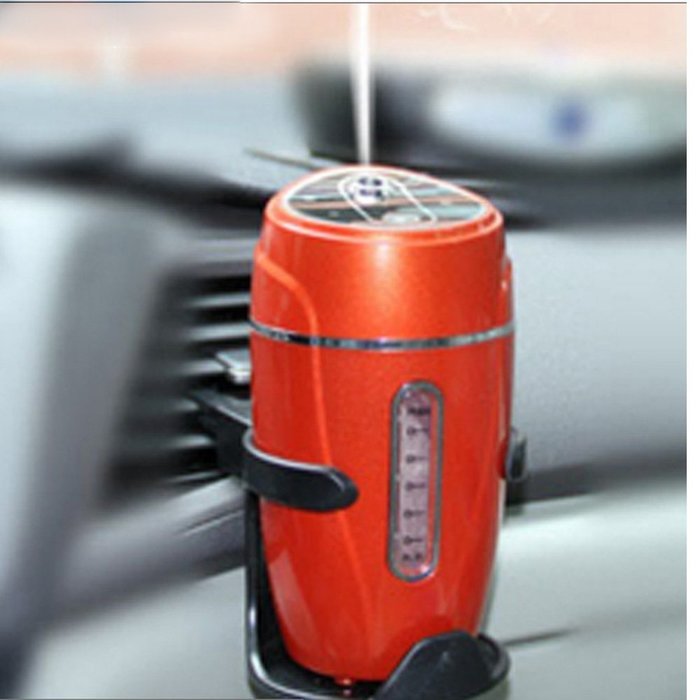 USB Air Purifier Fresher Humidifier for Home Office Car Outdoor Activities (red) N2