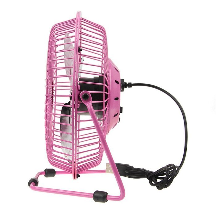 Bao Xin 360 Degrees Rotating USB Powered Tabletop Fan Mini Metal Electric Fan for Summer, Work, Office, Pc, Notebook... N18