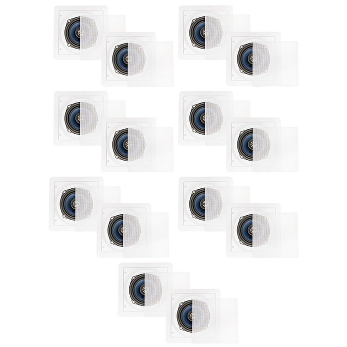 Blue Octave LS52 In Wall In Ceiling Speakers Home 3360 Watts New 7 Pair Pack LS52-7PR